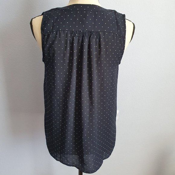 Loft Petite Navy and White Star Print Tank Size SP - Picture 5 of 8